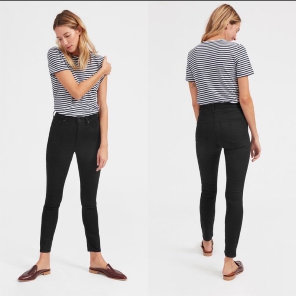 Everlane Black Skinny High Rise Jeans